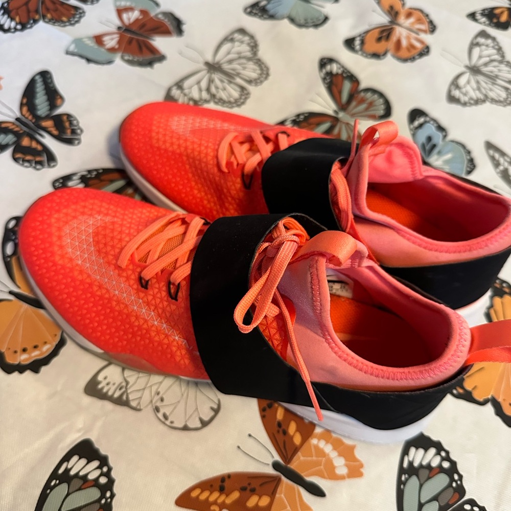 Nike Orange and Black Athletic Shoes